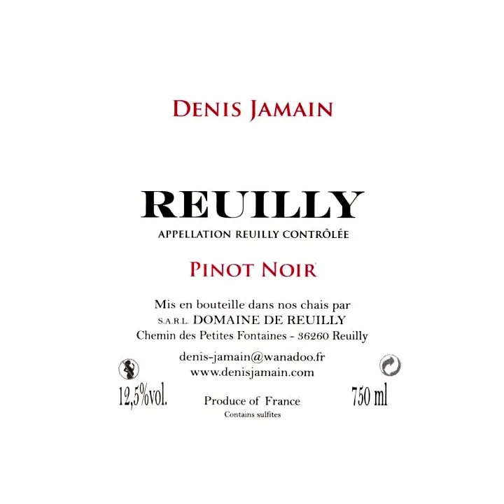 Denis Jamain - Reuilly Rouge- Les Pierres Plates 2023