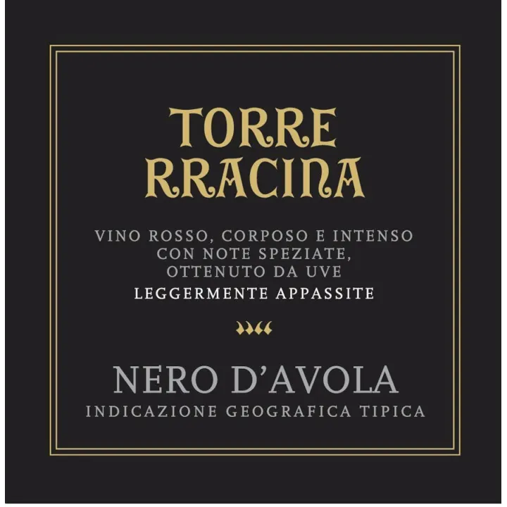 Torre Rracina - Nero d'Avola Sicilia DOC (leger. appassite) 2023
