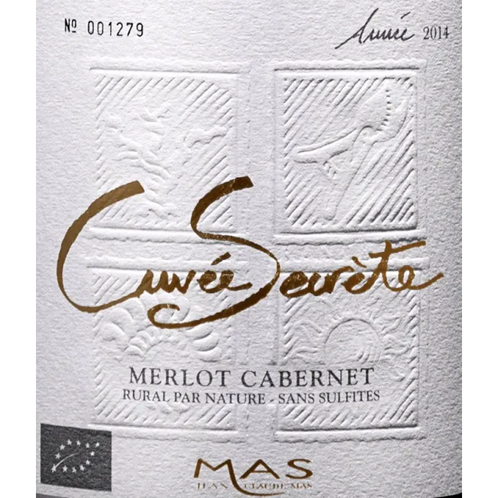 JC Mas Cuvée Secrète Merlot Cabernet Bio (s/sulfites) 2023