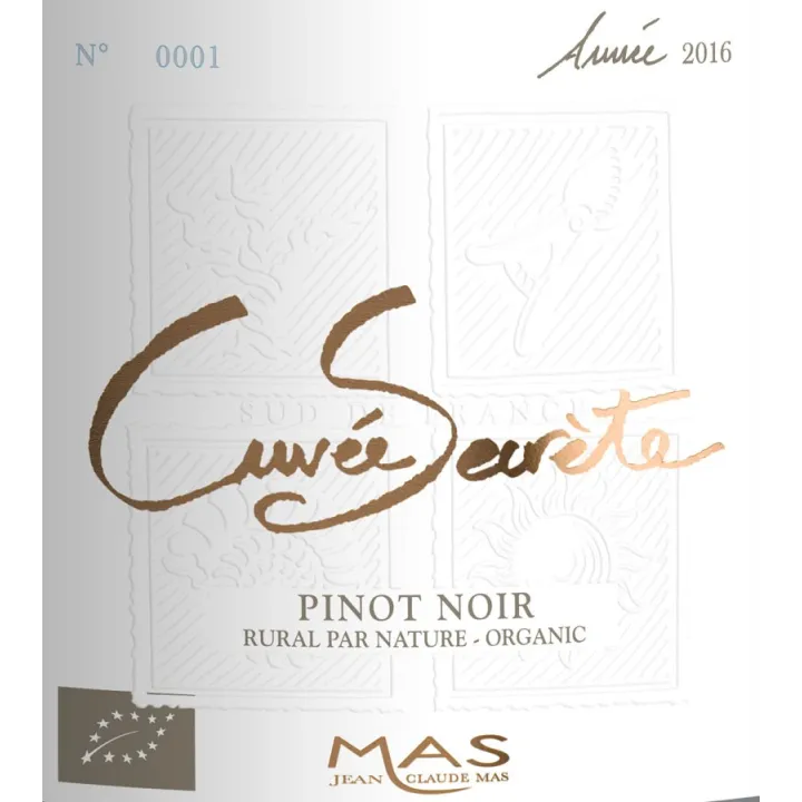JC Mas Cuvée Secrète Pinot Noir Bio 2024