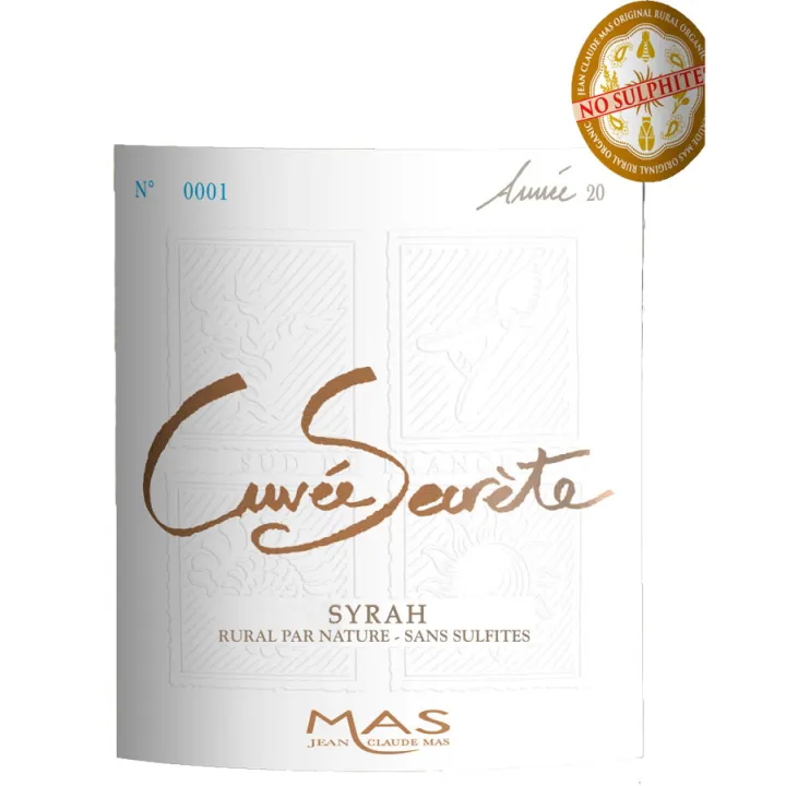 JC Mas Cuvée Secrète Syrah Bio sans sulfites 2024