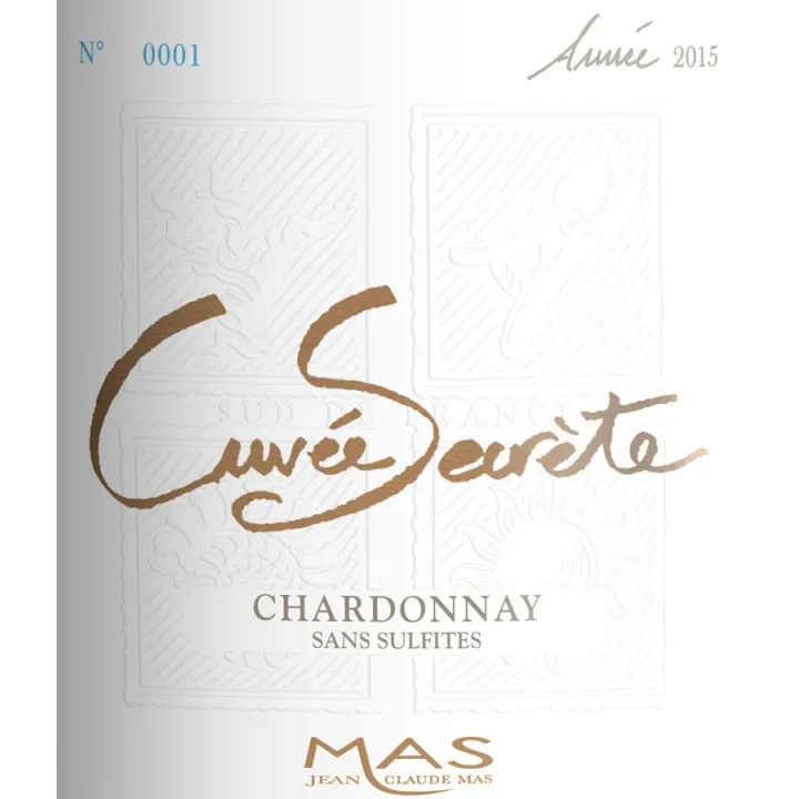 JC Mas Cuvée Secrète Chardonnay Bio (s/sulfites) 2025
