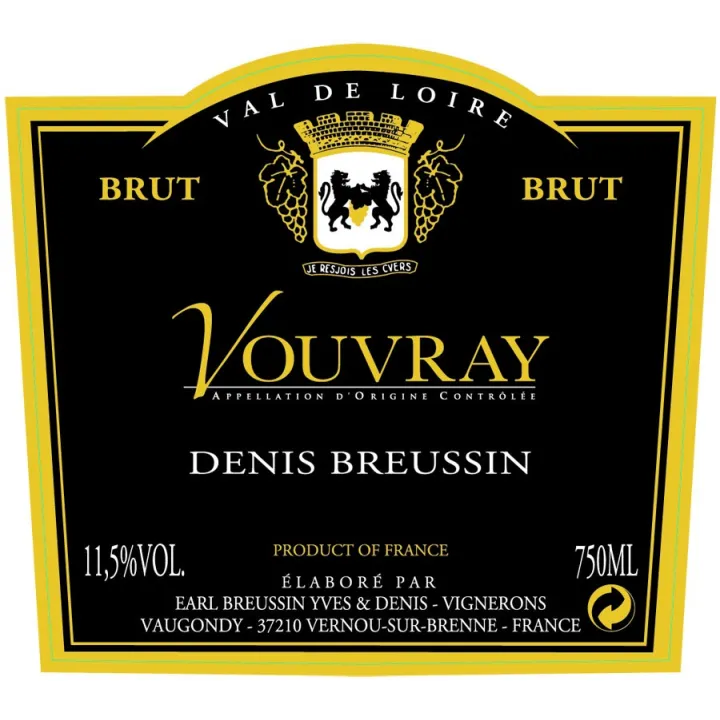 Yves Breussin - Vouvray Brut Tradition "Fines Bulles"