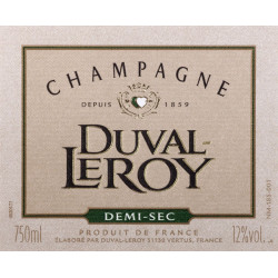 Champagne Duval-Leroy Demi-Sec