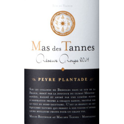 Mas des Tannes Réserve Rouge BIO 2014