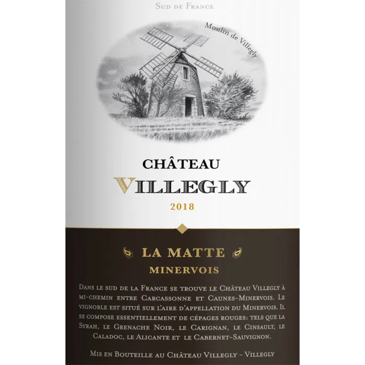 Château Villegly "La Matte" Minervois 2018