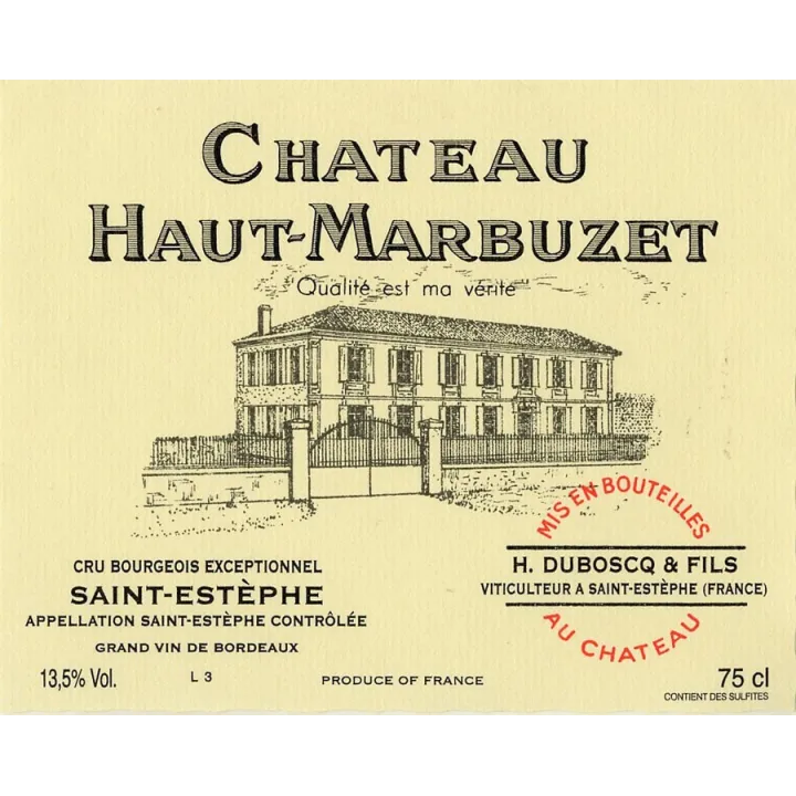Château Haut Marbuzet 2016