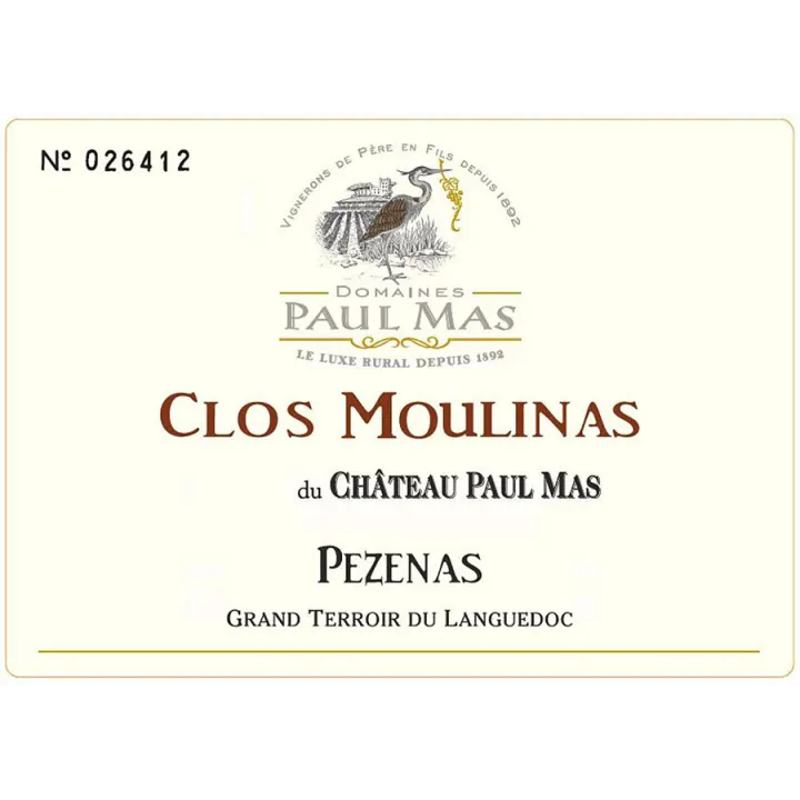 Château Paul Mas - Clos du Moulinas 2018