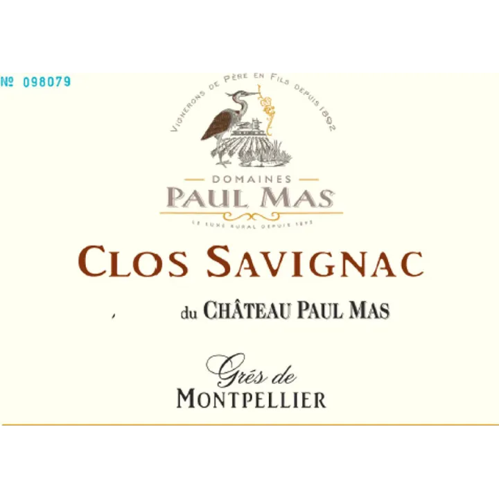 Château Paul Mas - Clos de Savignac 2018