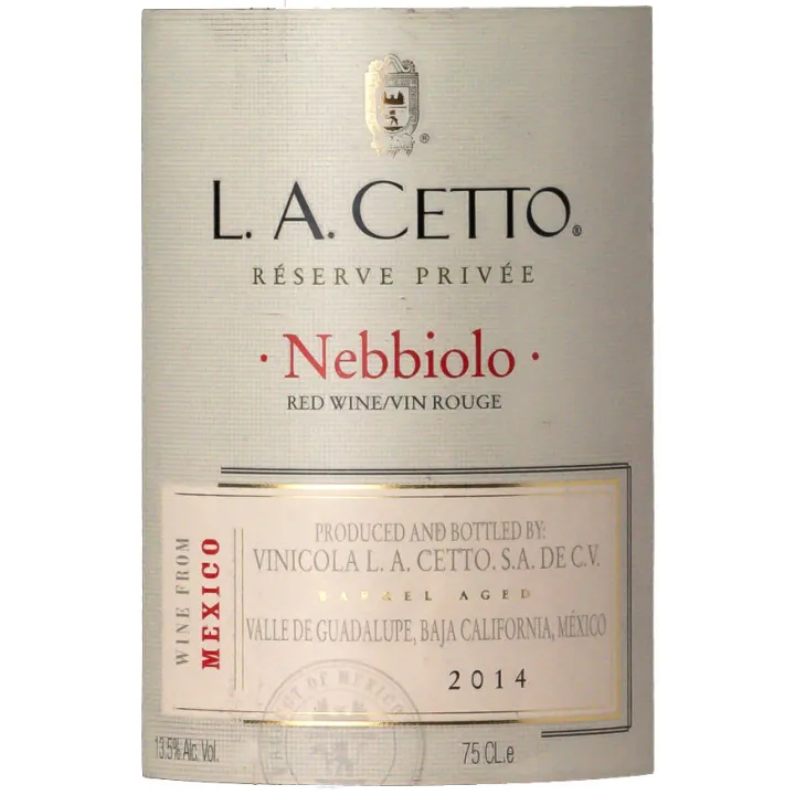 L.A. Cetto - Reserve Privada Nebbiolo 2014
