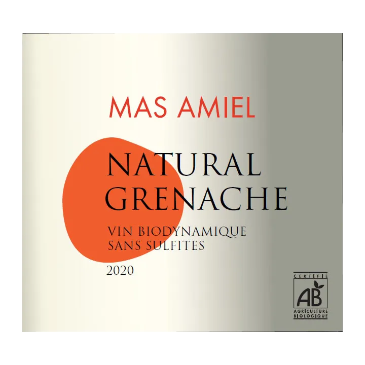 Mas Amiel - NATURAL GRENACHE - VDP Roussillon - Bio 2020