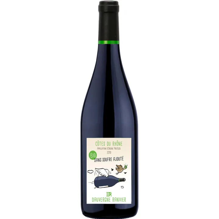 Côtes du Rhône Bio sans soufre ajouté 2021