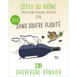 Côtes du Rhône Bio sans soufre ajouté 2021