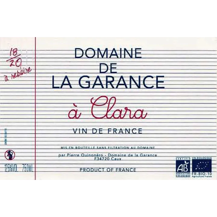 A Clara - VDF Rouge Bio 2021