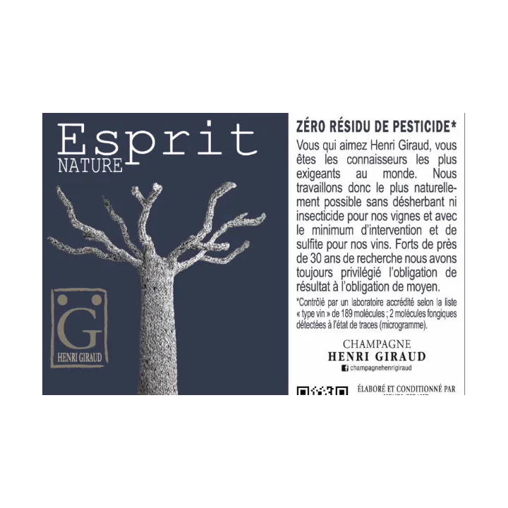 Champagne Henri Giraud - Esprit Nature 75cl