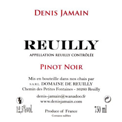 Denis Jamain - Reuilly Rouge- Les Pierres Plates 2021