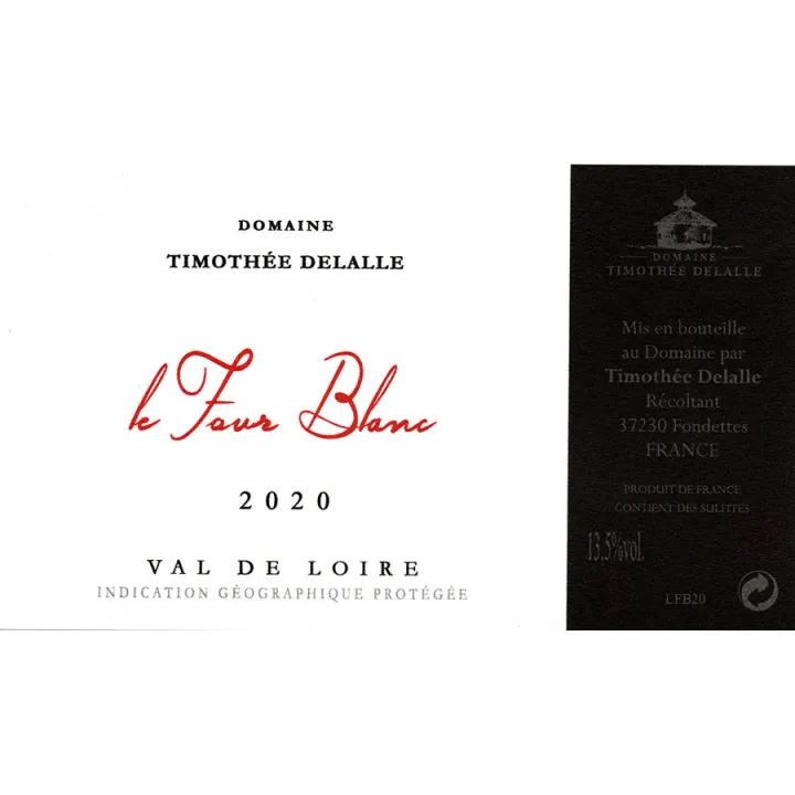 Dom Timothée Delalle - Le Four Blanc IGP Val de Loire 2020