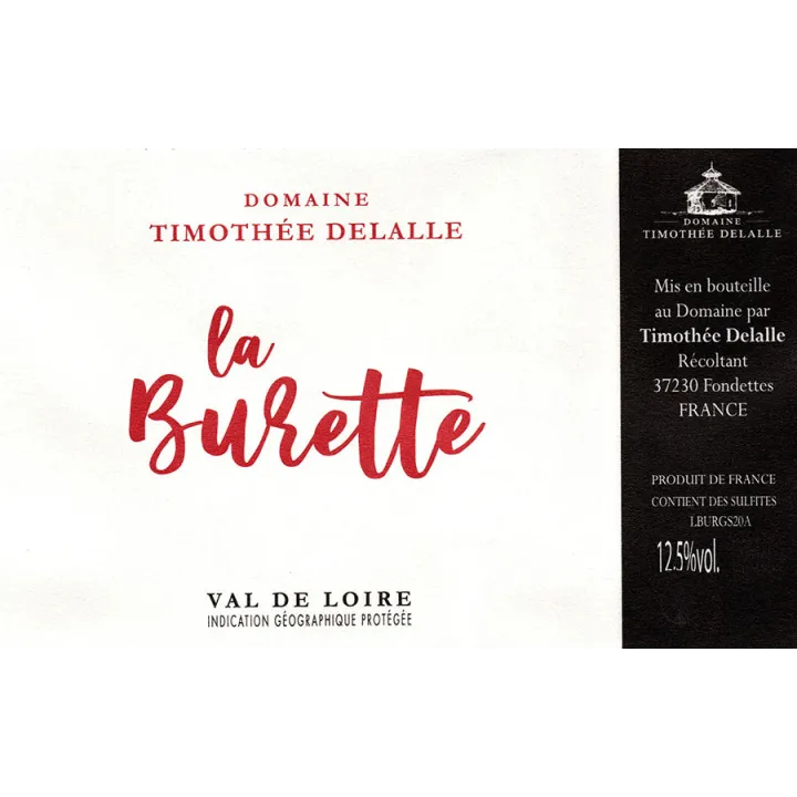 Dom Timothée Delalle - La Burette Rouge IGP Val de Loire 2022
