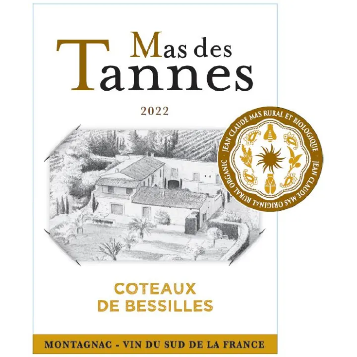 Mas des Tannes Classique Rouge BIO (sans sulfites) 2022